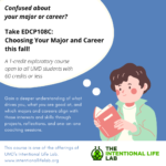 EDCP108C Choosing Your Major and Career flyer Fall 2022