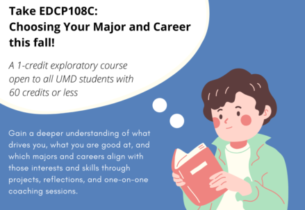 EDCP108C Choosing Your Major and Career flyer Fall 2022