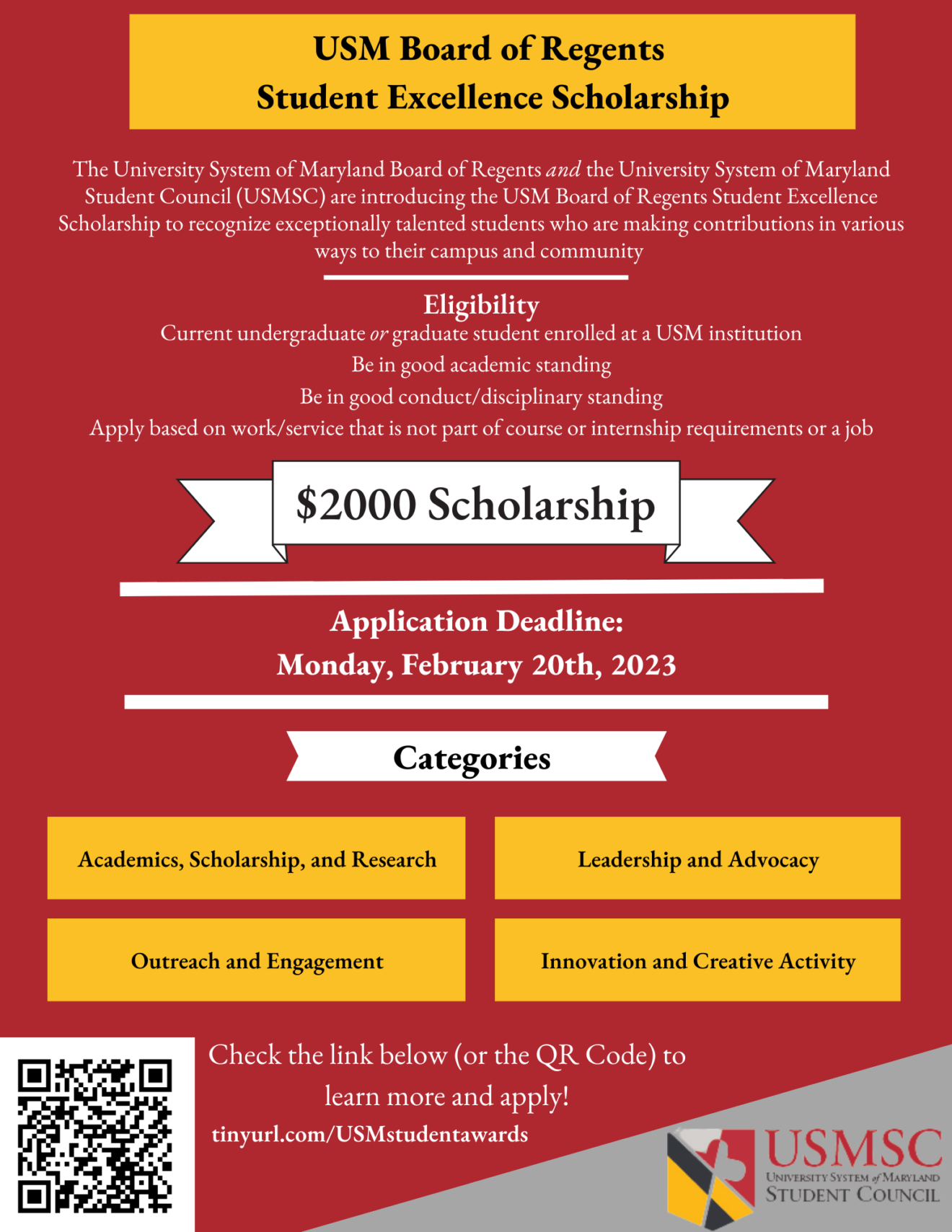 USM Board of Regents Student Excellence Scholarship - University of ...