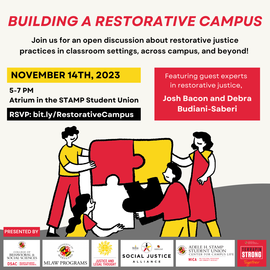 Building a Restorative Campus Event Flyer