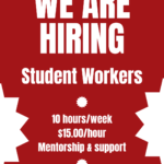 Student worker ad December 2023