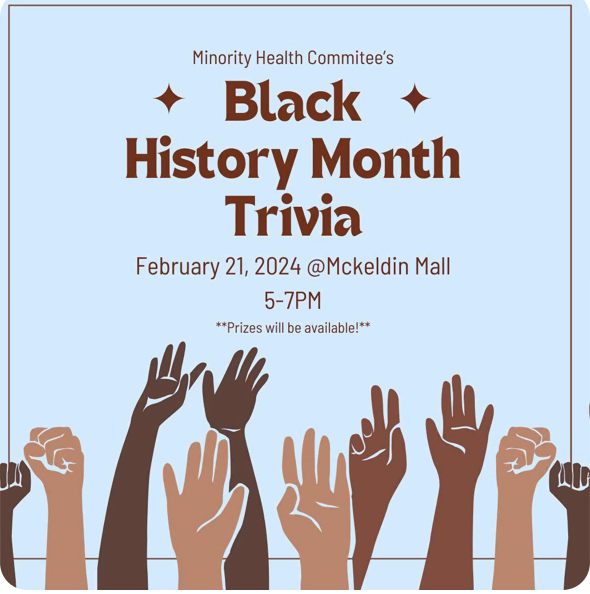 Black History Month Trivia - Students Engaged in Public Health - 2024