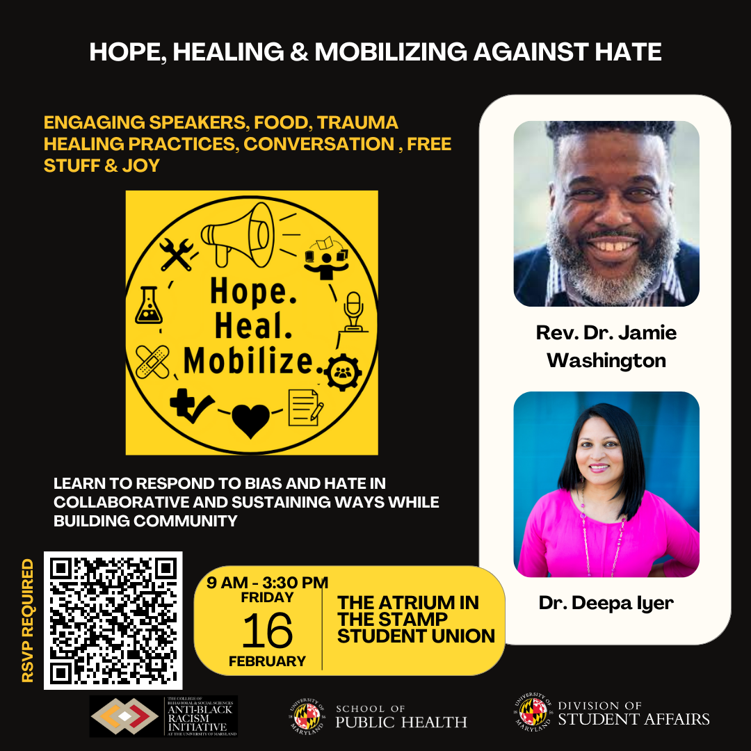 Hope Healing Mobilizing Against Hate flyer