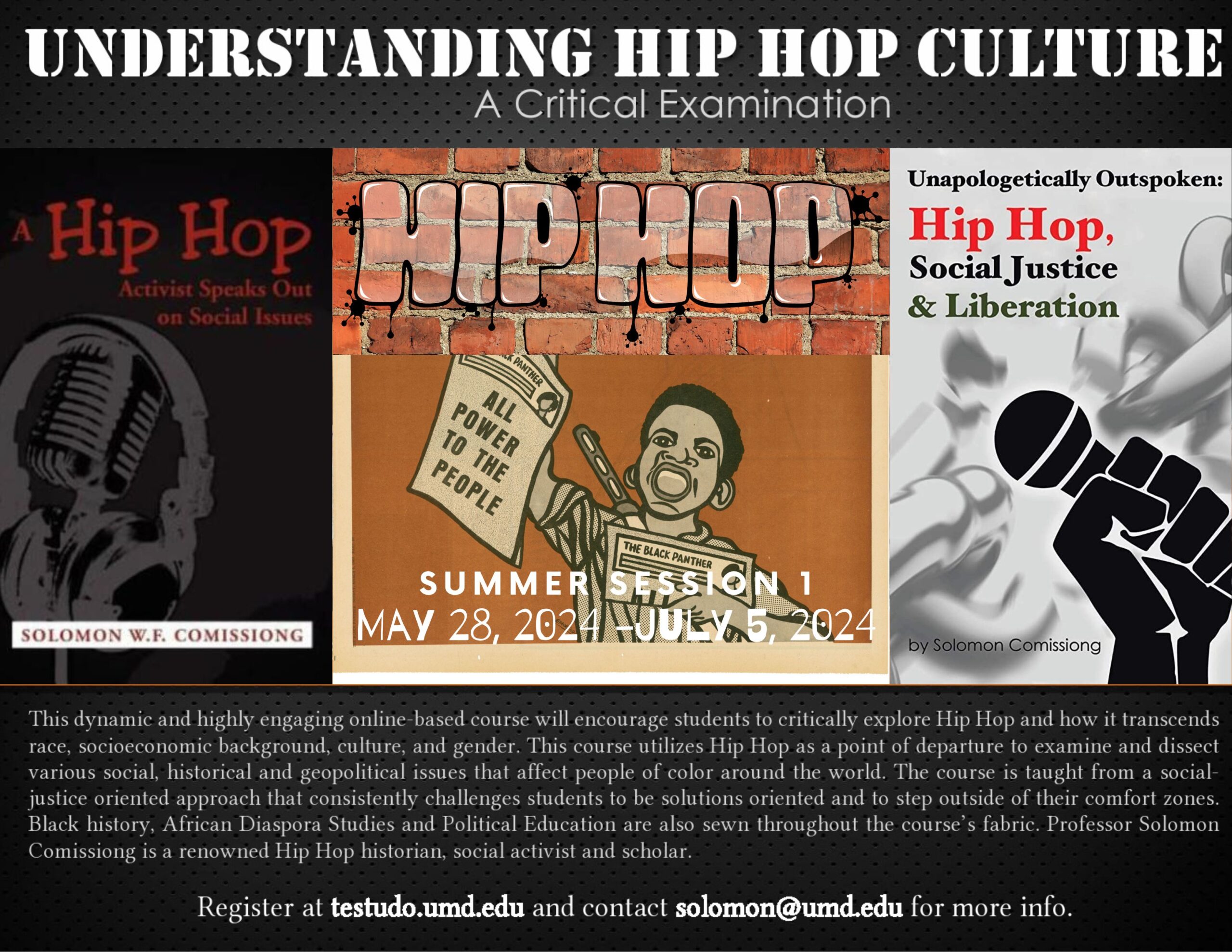 Register for AASP498E: Understanding Hip Hop Culture for Summer 2024