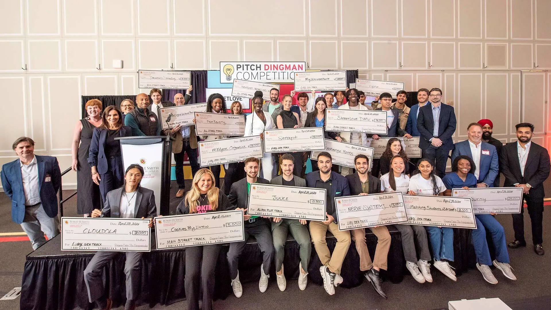 Honors students among Terps Awarded $300K in Cash and Prizes at the 2024 Pitch Dingman Competition