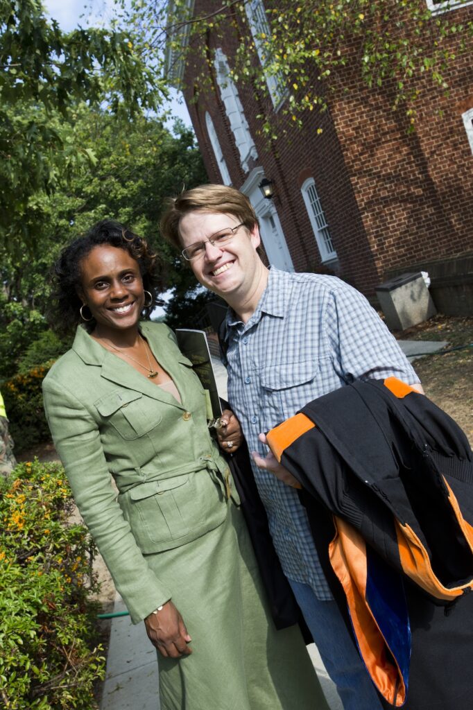 2013-08-30 Bill Dorland and Traci Dula at Convocation