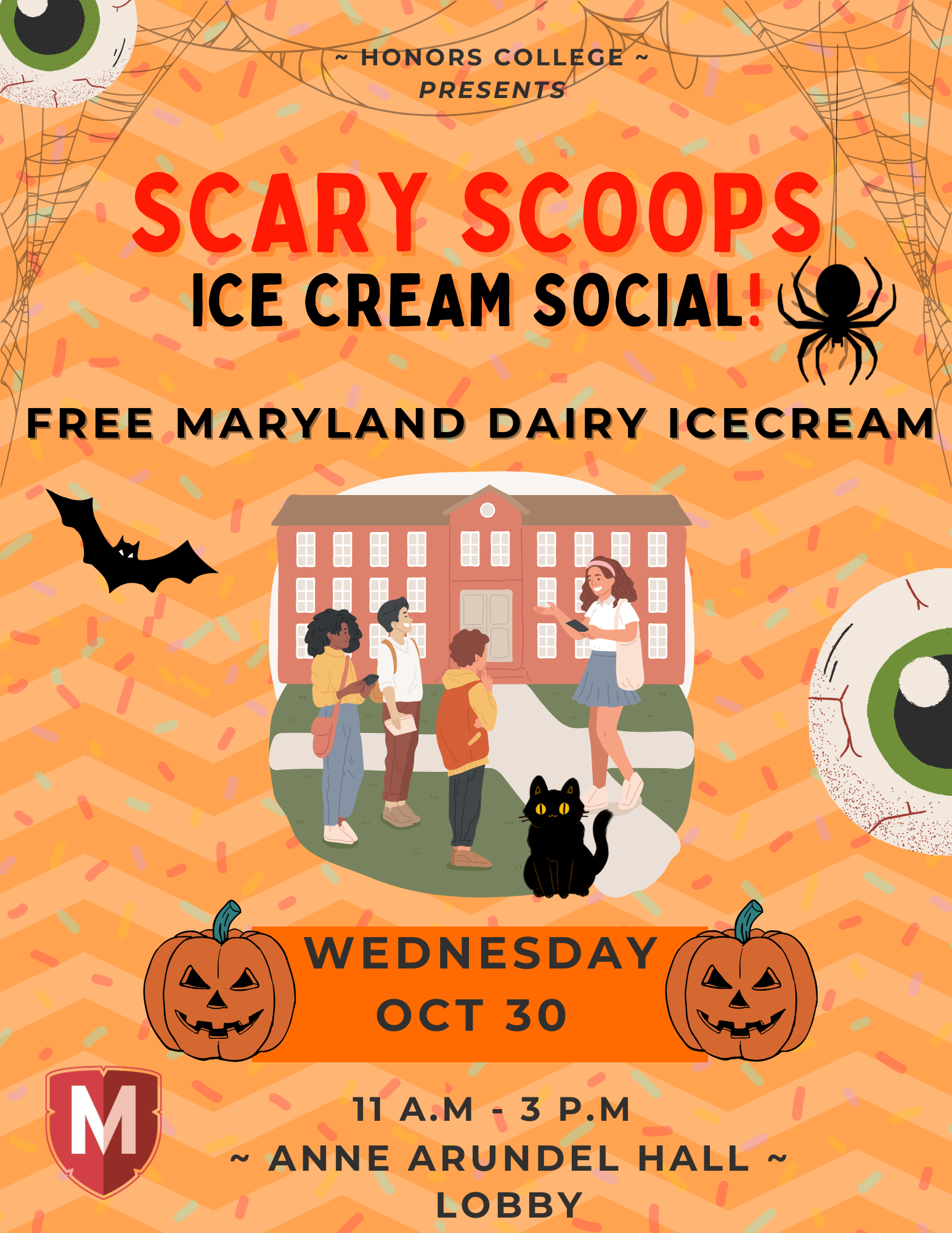 2024-10-30 Halloween Ice Cream Social Flyer