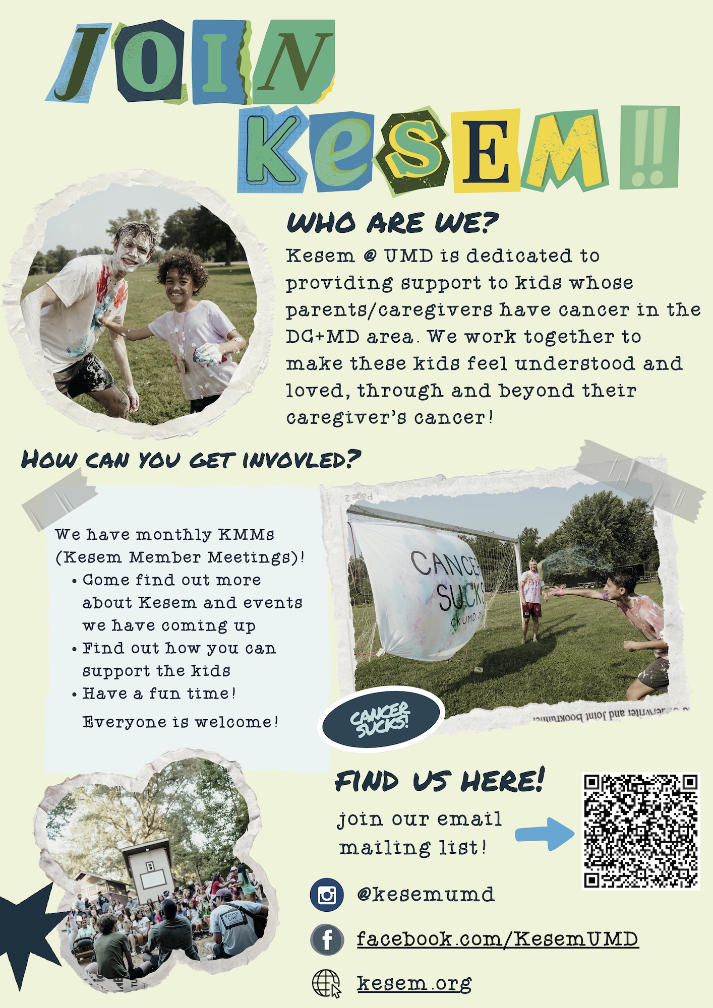 Kesem recruitment flyer 2024