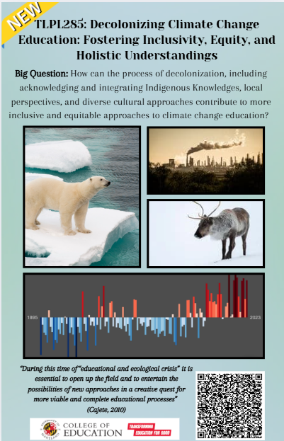 Register for TLPI285: Decolonizing Climate Change Education