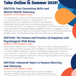 College of Ed 2025 Summer Course Recruitment