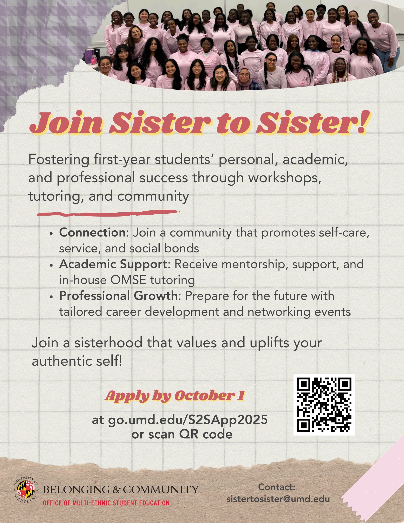 Sister to Sister Recruitment Ad