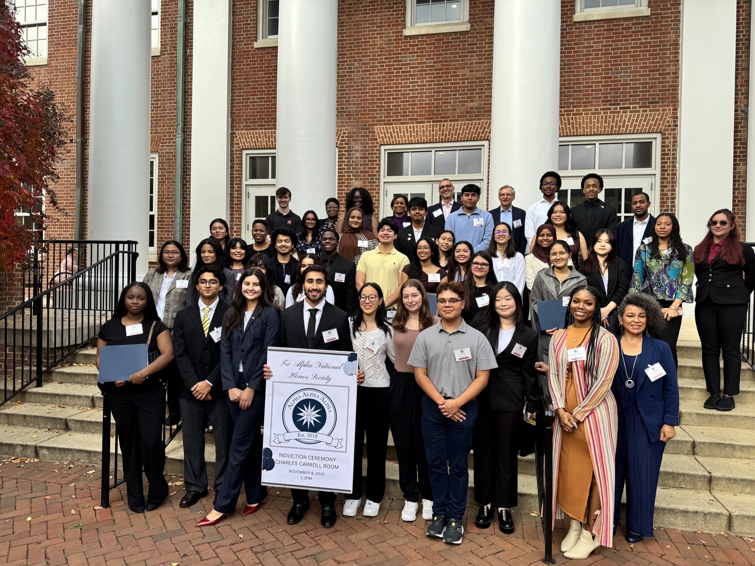 Tri-Alpha Honor Society Hosts Inaugural Induction Ceremony at the University of Maryland