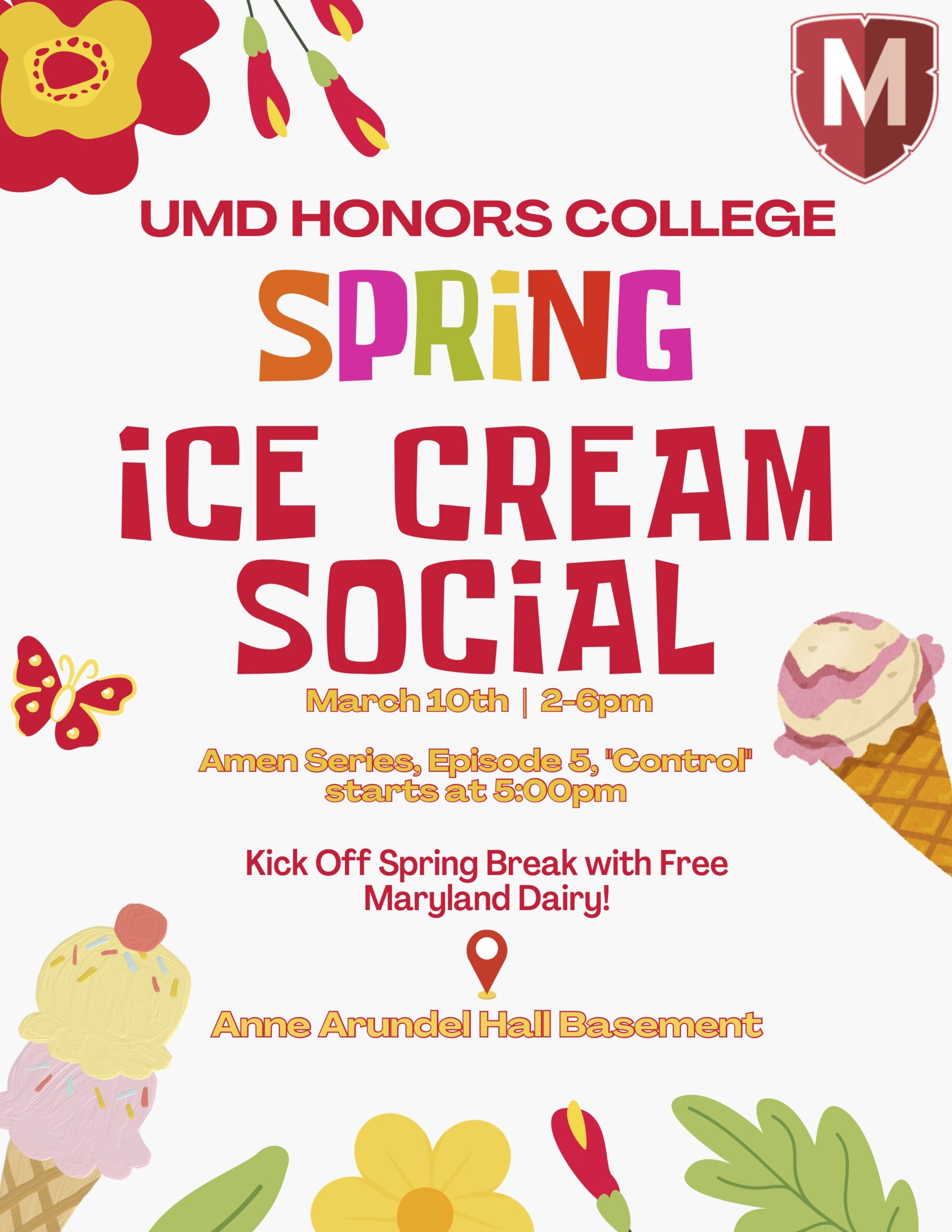 Spring 2026 Ice Cream Social Flyer