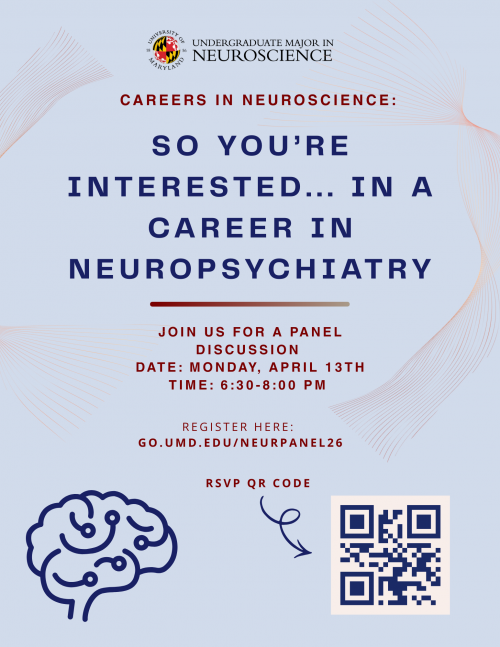 Careers in Neuroscience panel flyer - April 2026