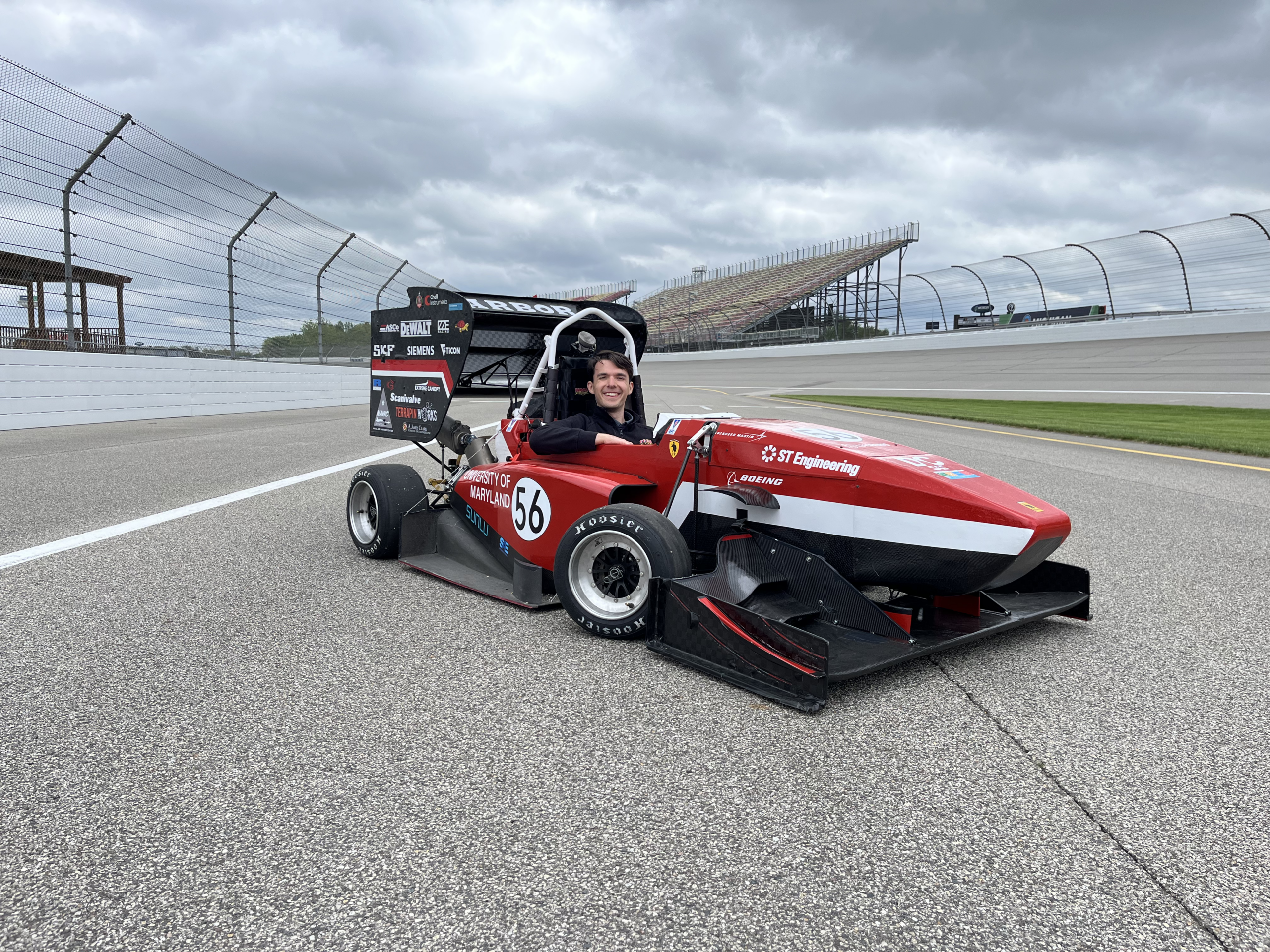 Duncan Kuchar in race car