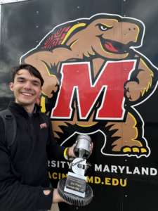 Duncan Kuchar with Formula SAE award