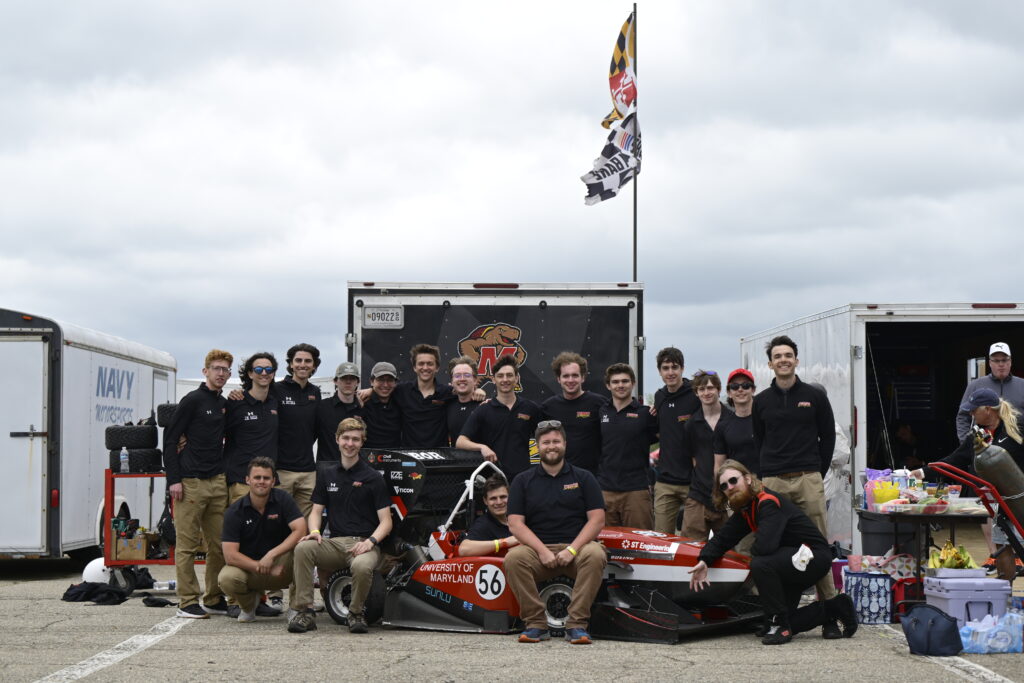 Terps Racing team at 2025 Formula SAE Michigan