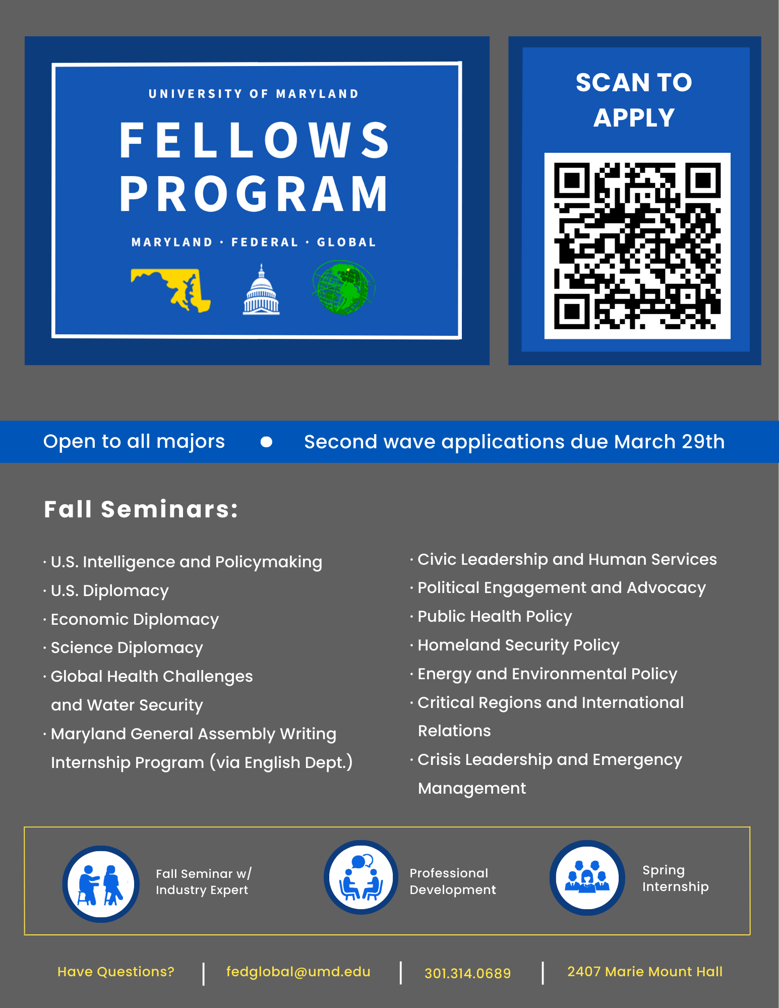 2026 UMD Fellows Recruitment Flyer