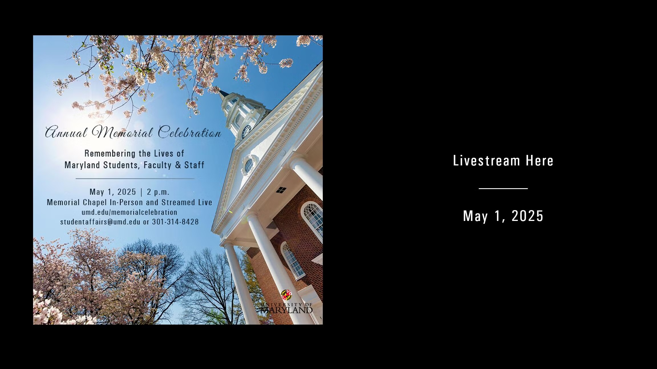 UMD Memorial Celebration 2026