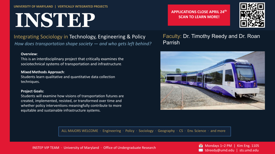 INSTEP Recruitment Flyer