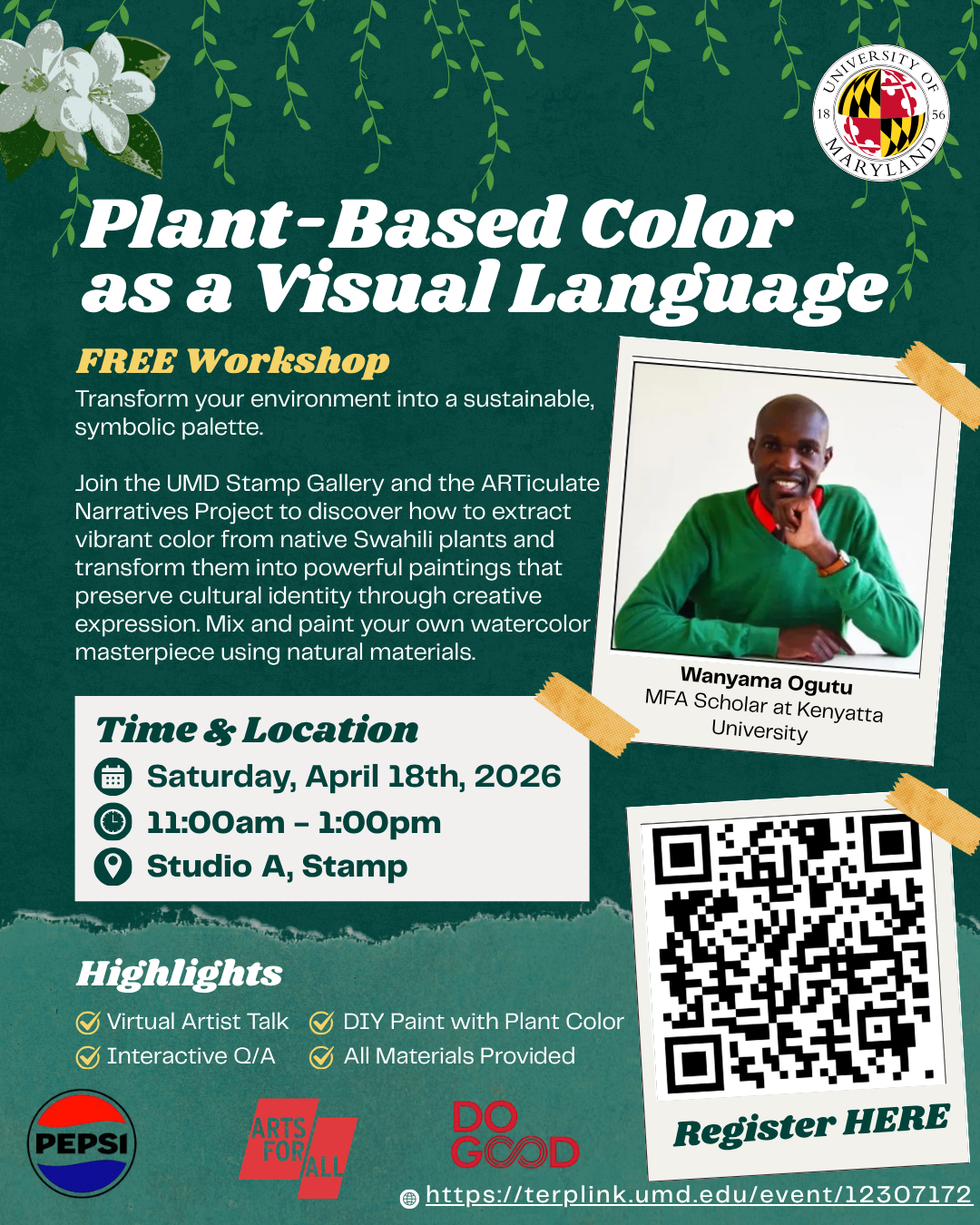 Plant-Based Color as Visual Language flyer