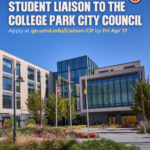 City of College Park student liaison position 2026