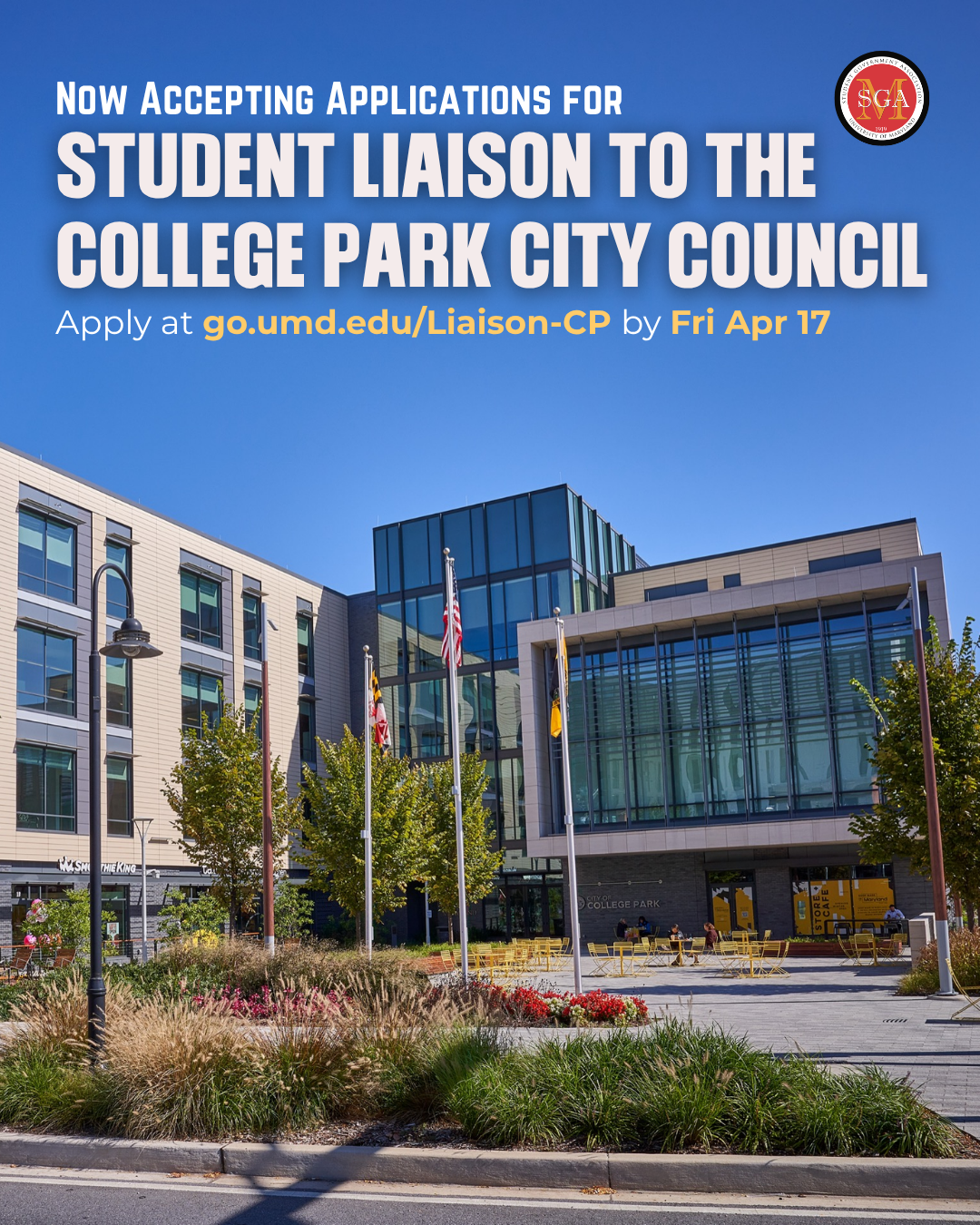 City of College Park student liaison position 2026
