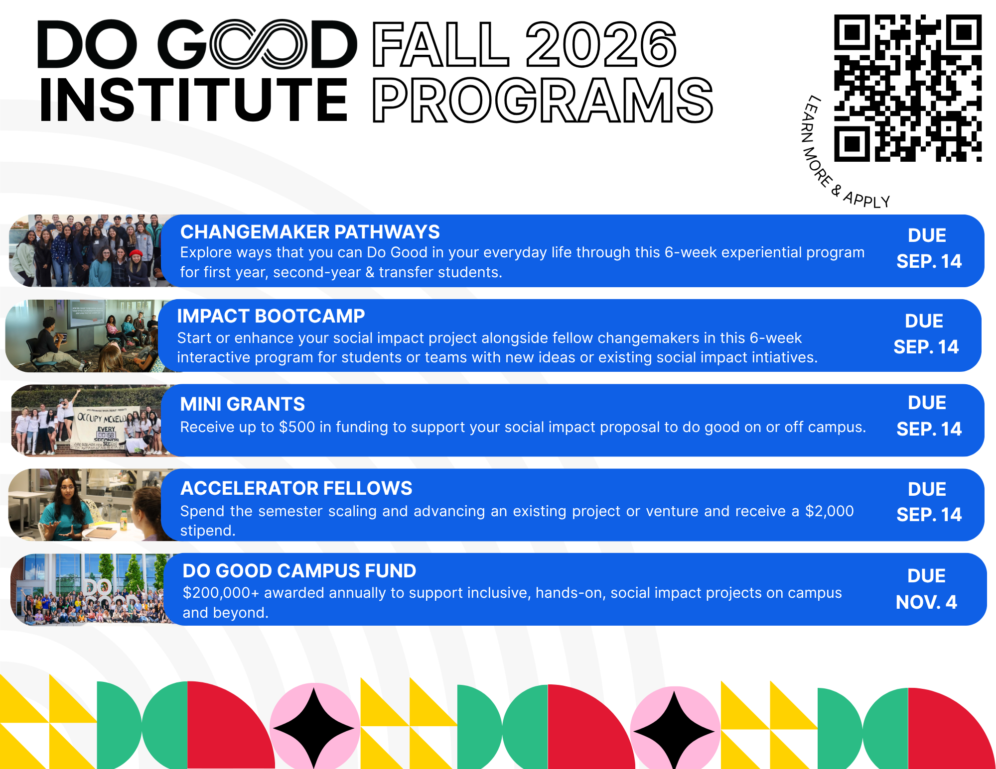 Do Good Opportunities – Fall 2026