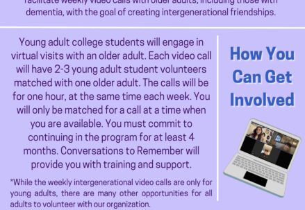 Conversations to Remember flyer