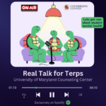Real Talk for Terps podcast square graphic