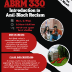 Anti-Black Racism Class Flyer
