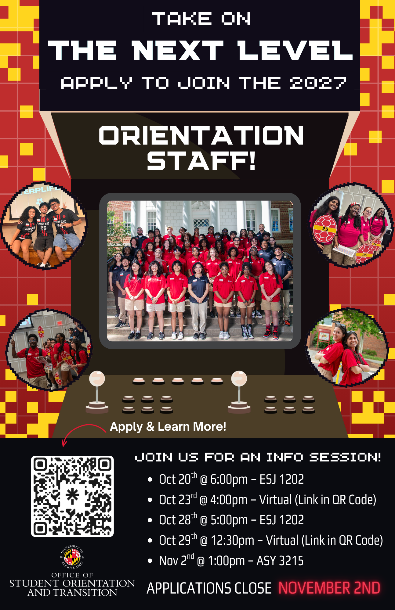Join the 2027 Orientation Staff